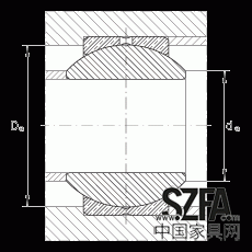 關節軸承 GE10-PB, 根據 DIN ISO 12 240-1 標準，尺寸系列 K，需維護