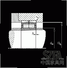 圓柱滾子軸承 F-800485.ZL-K-C5, 特殊軸承，浮動軸承，雙列，錐孔，錐度1:12，可分離，帶保持架