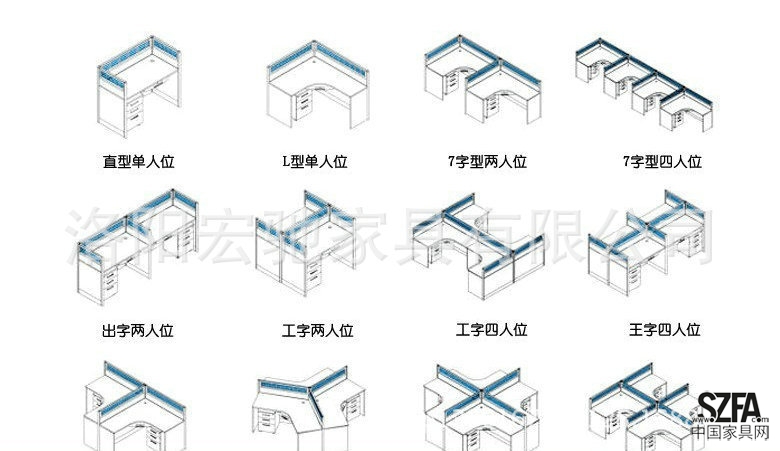 屏風辦公桌人數位